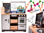 Bucătărie pentru copii din lemn MDF cu accesorii LOFT XXL 96 cm