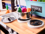 Bucătărie pentru copii din lemn MDF cu accesorii LOFT XXL 96 cm
