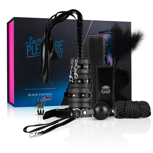 Set BDSM EasyToys cu 10 piese, negru