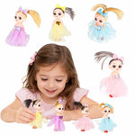 Păpuși pentru o casă de păpuși, set de 4, 11 cm