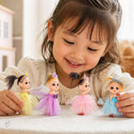 Păpuși pentru o casă de păpuși, set de 4, 11 cm