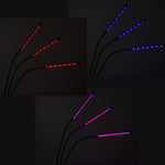 Panou luminos LED pentru creșterea plantelor cu 3 becuri