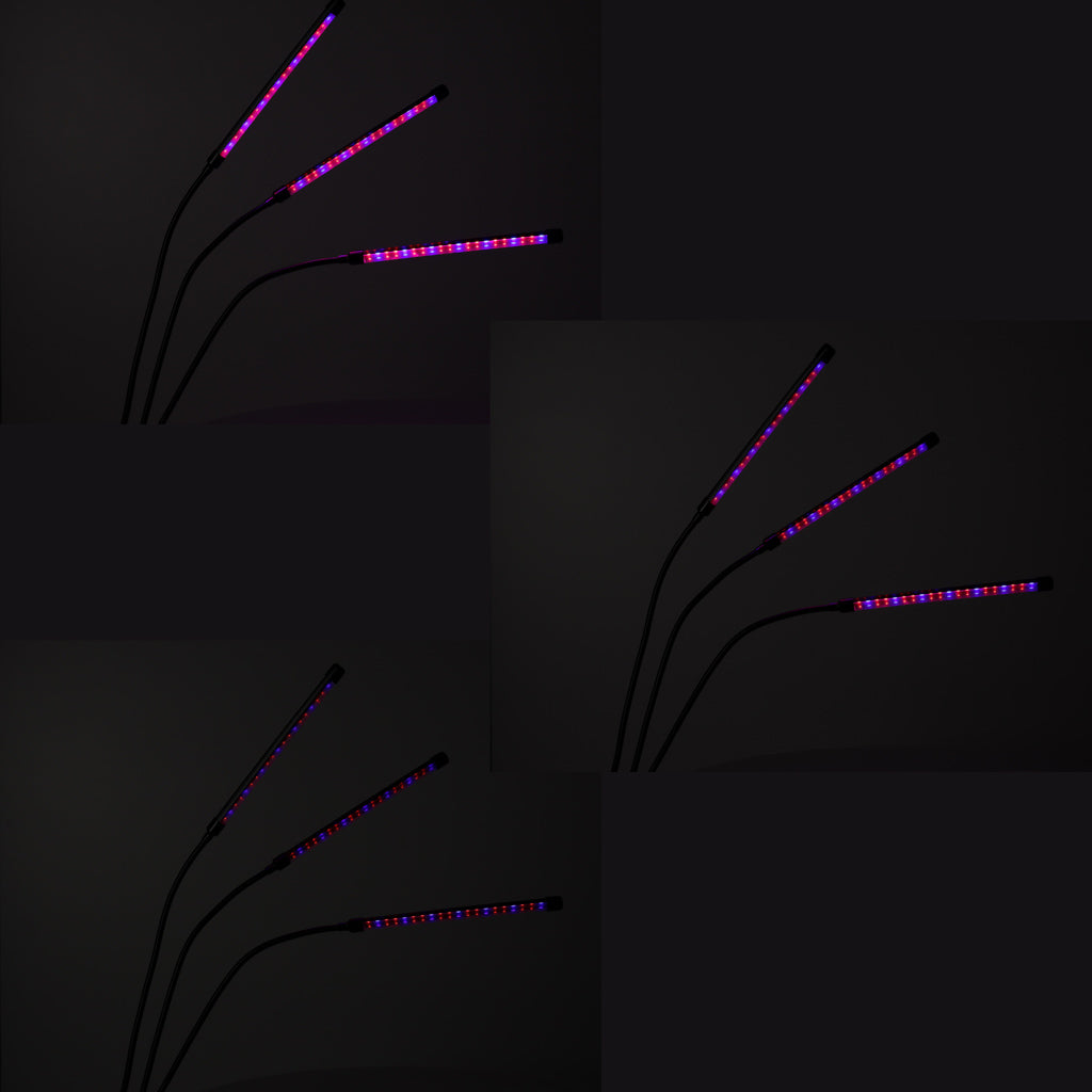 Panou luminos LED pentru creșterea plantelor cu 3 becuri