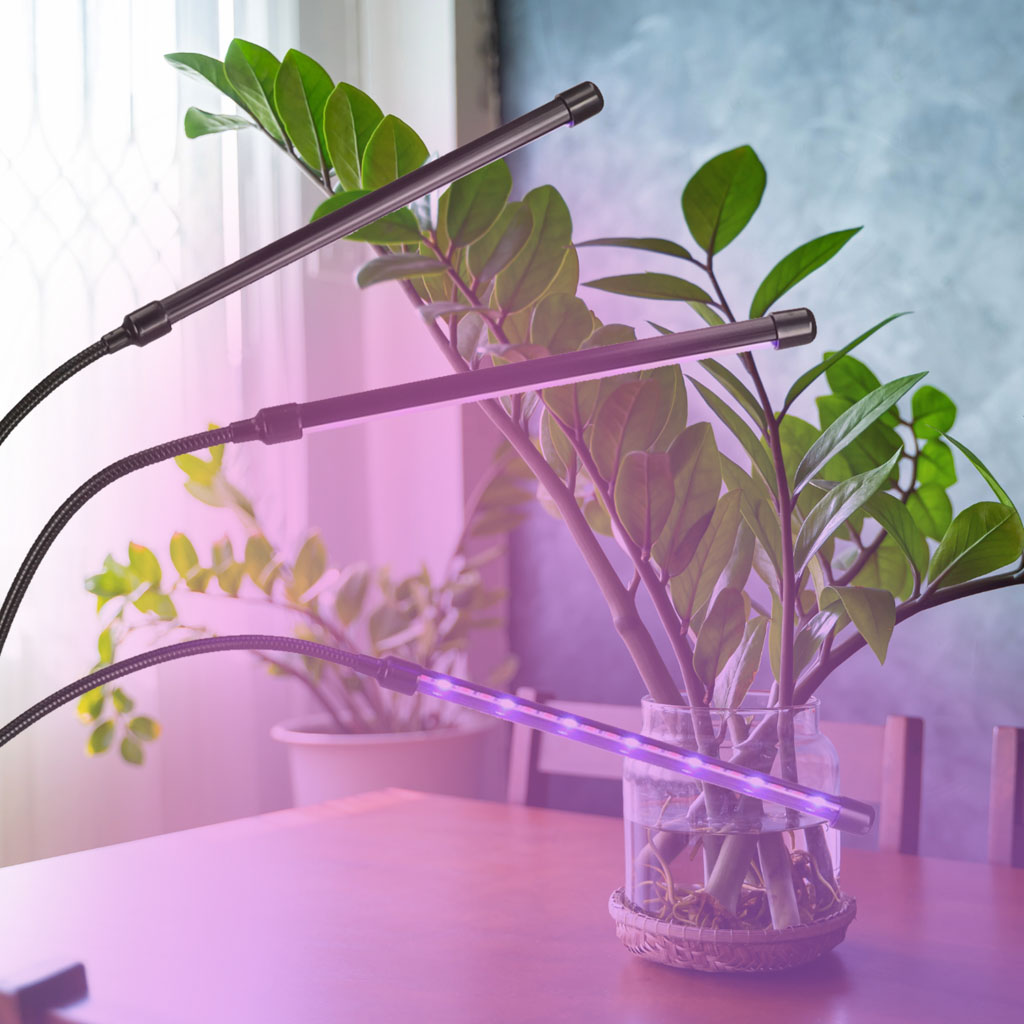 Panou luminos LED pentru creșterea plantelor cu 3 becuri