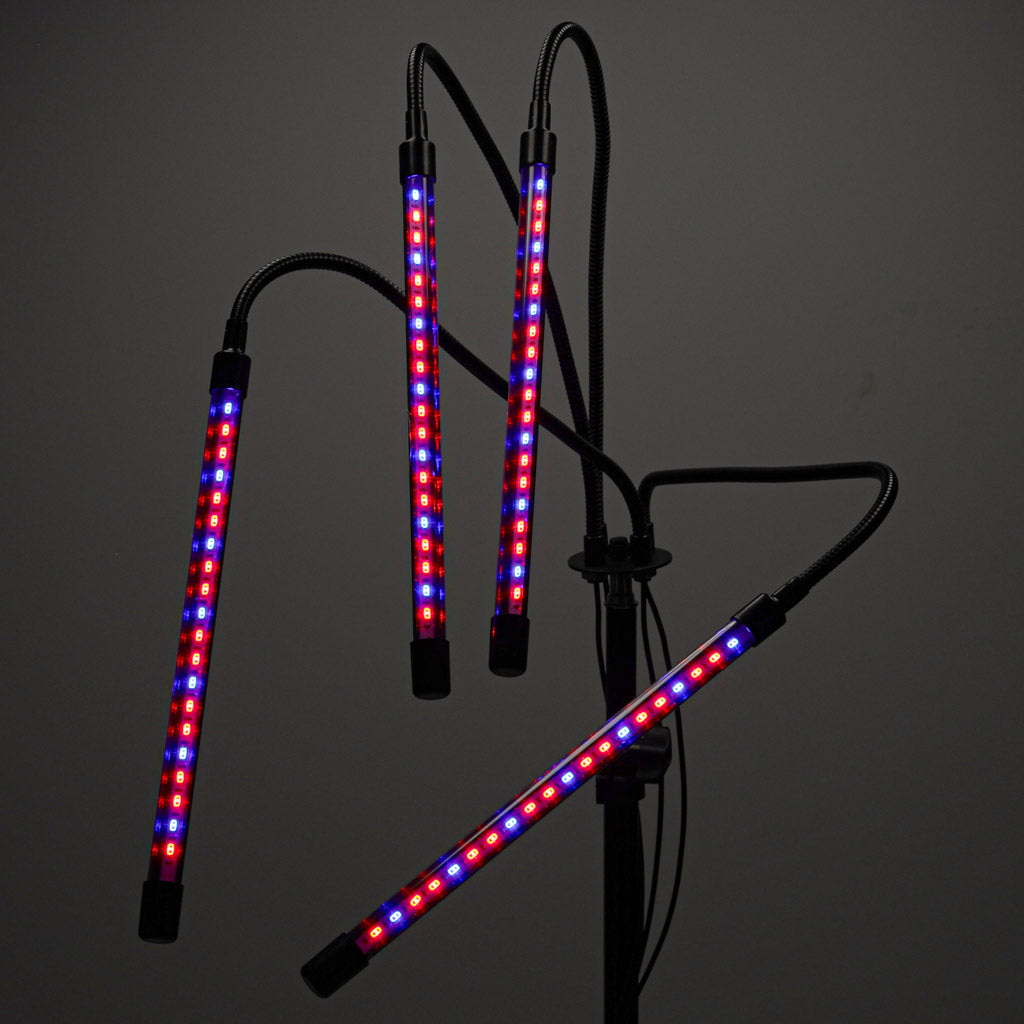 Lampă LED pentru plante, panou de creștere pe suport, 4 x 80LED