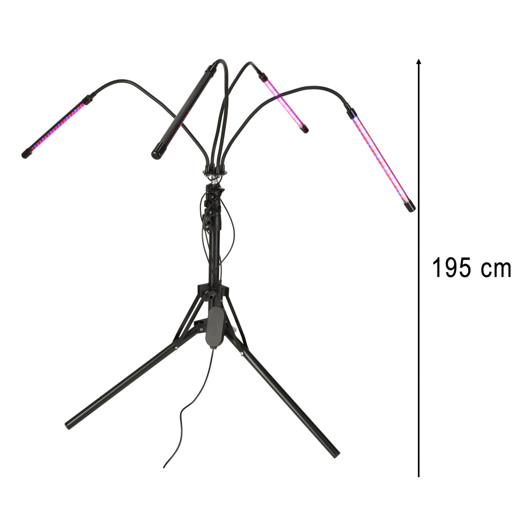 Lampă LED pentru plante, panou de creștere pe suport, 4 x 80LED