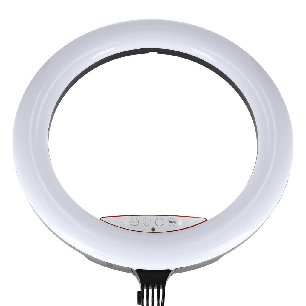 Inel luminos LED RGB pentru selfie-uri