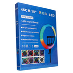 Inel luminos LED RGB pentru selfie-uri