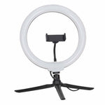 Inel luminos LED RGB pentru selfie pe trepied