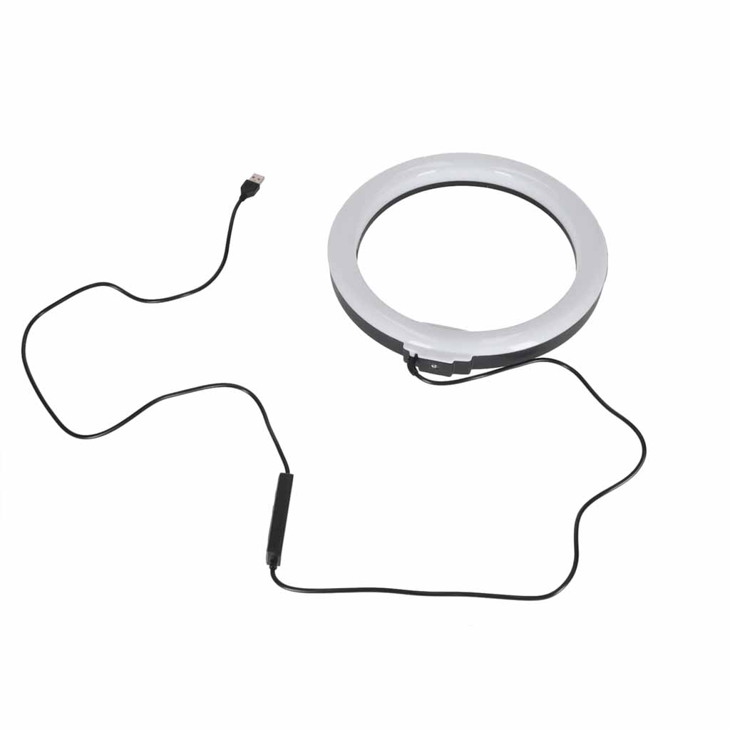 Inel luminos LED RGB pentru selfie pe trepied