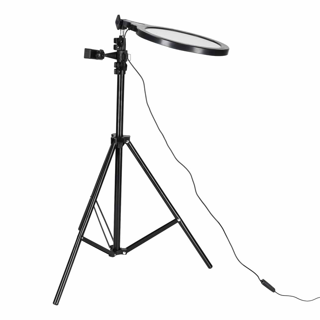 Inel de lumină LED pentru selfie-uri pe trepied