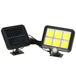 Lampă solară cu senzor de mișcare și crepuscul 120 LED-uri