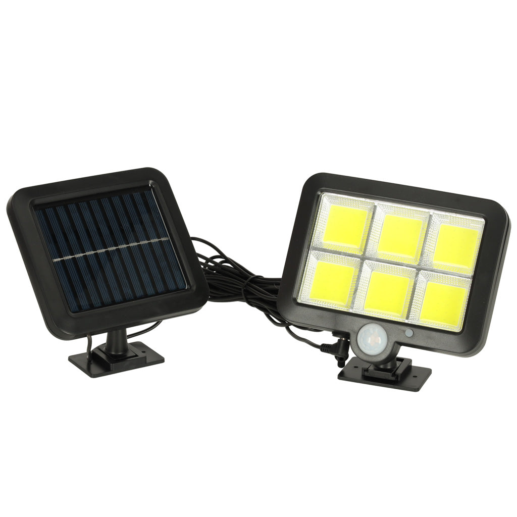 Lampă solară cu senzor de mișcare și crepuscul 120 LED-uri