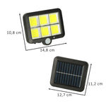 Lampă solară cu senzor de mișcare și crepuscul 120 LED-uri