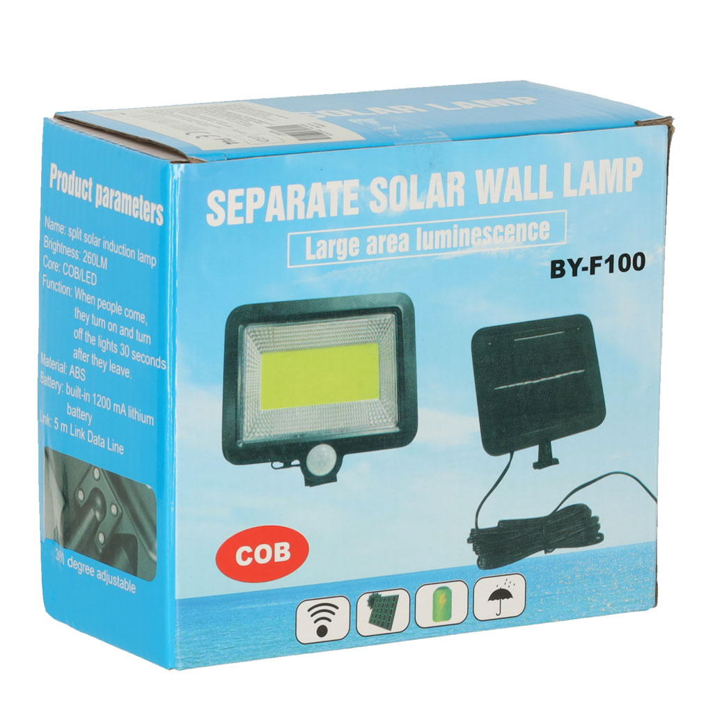 Lampă solară cu senzor de mișcare și crepuscul 120 LED-uri