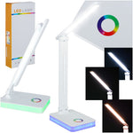 Lampă de birou LED USB cu control tactil, iluminare de fundal RGB, lumină reglabilă