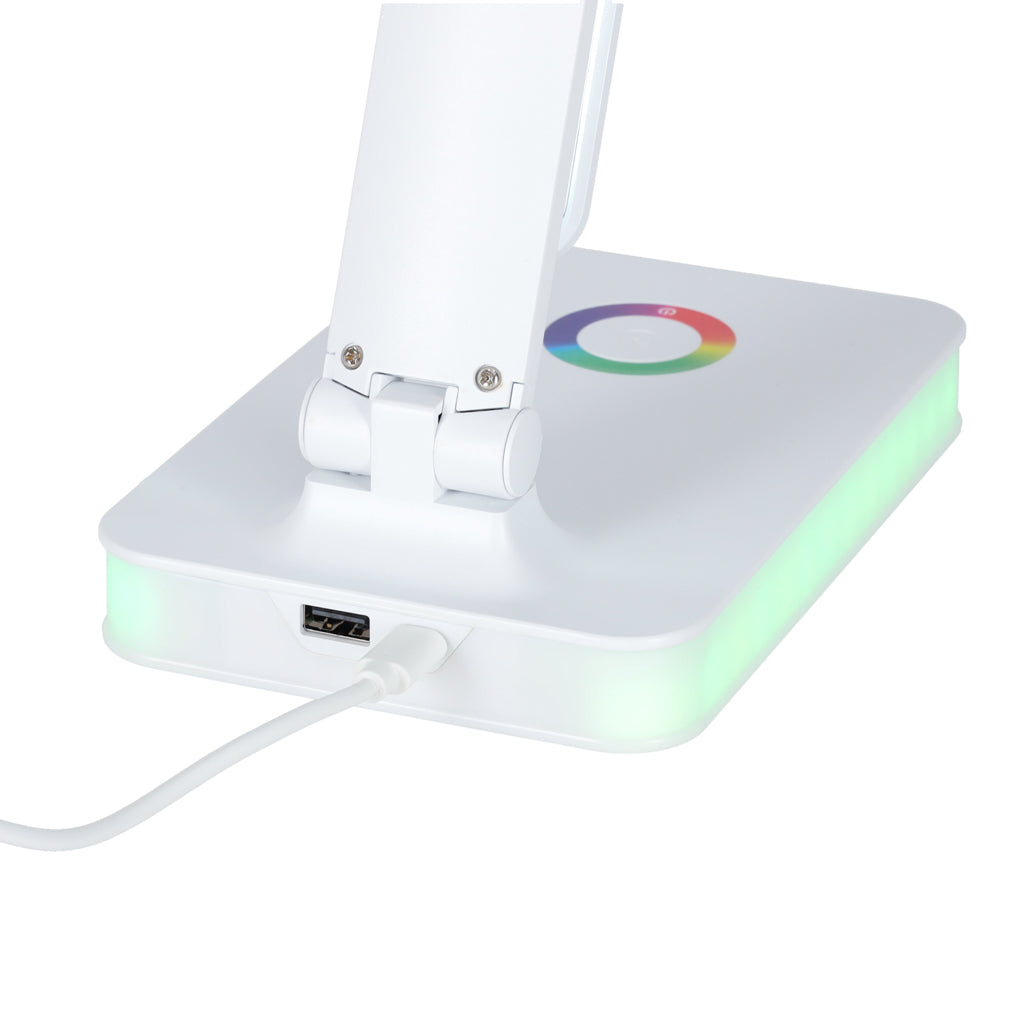 Lampă de birou LED USB cu control tactil, iluminare de fundal RGB, lumină reglabilă