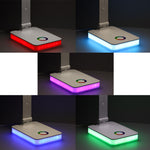 Lampă de birou LED USB cu control tactil, iluminare de fundal RGB, lumină reglabilă