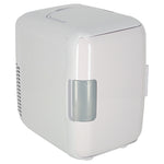 Mini frigider electric de călătorie pentru mașină, pentru alimente, cosmetice, încălzire, răcire, 2 în 1, 3,4 L, alb