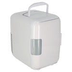 Mini frigider electric de călătorie pentru mașină, pentru alimente, cosmetice, încălzire, răcire, 2 în 1, 3,4 L, alb