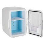 Mini frigider electric de călătorie pentru mașină, pentru alimente, cosmetice, încălzire, răcire, 2 în 1, 3,4 L, alb