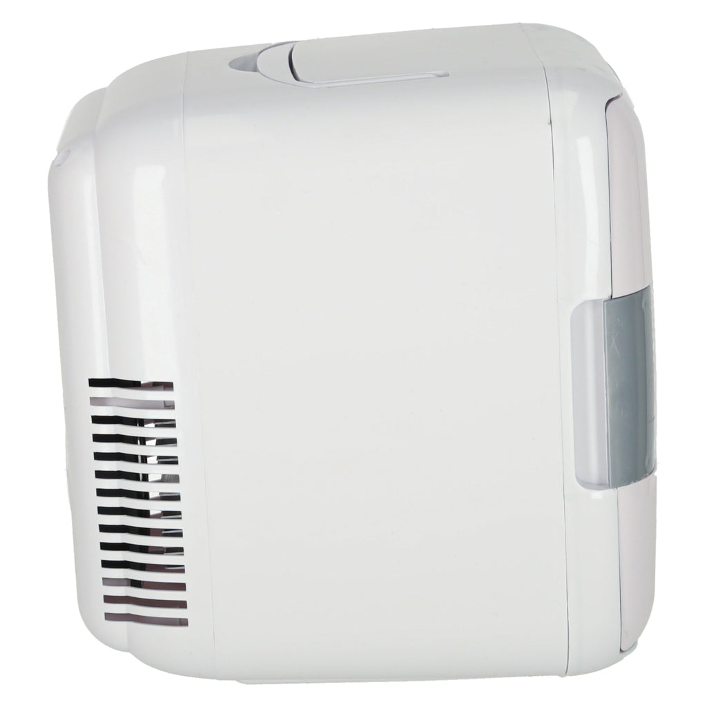 Mini frigider electric de călătorie pentru mașină, pentru alimente, cosmetice, încălzire, răcire, 2 în 1, 3,4 L, alb