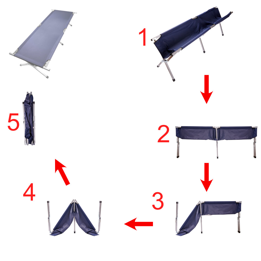 Pat pliabil pentru canoe turistic LUARO XXL albastru 150 kg