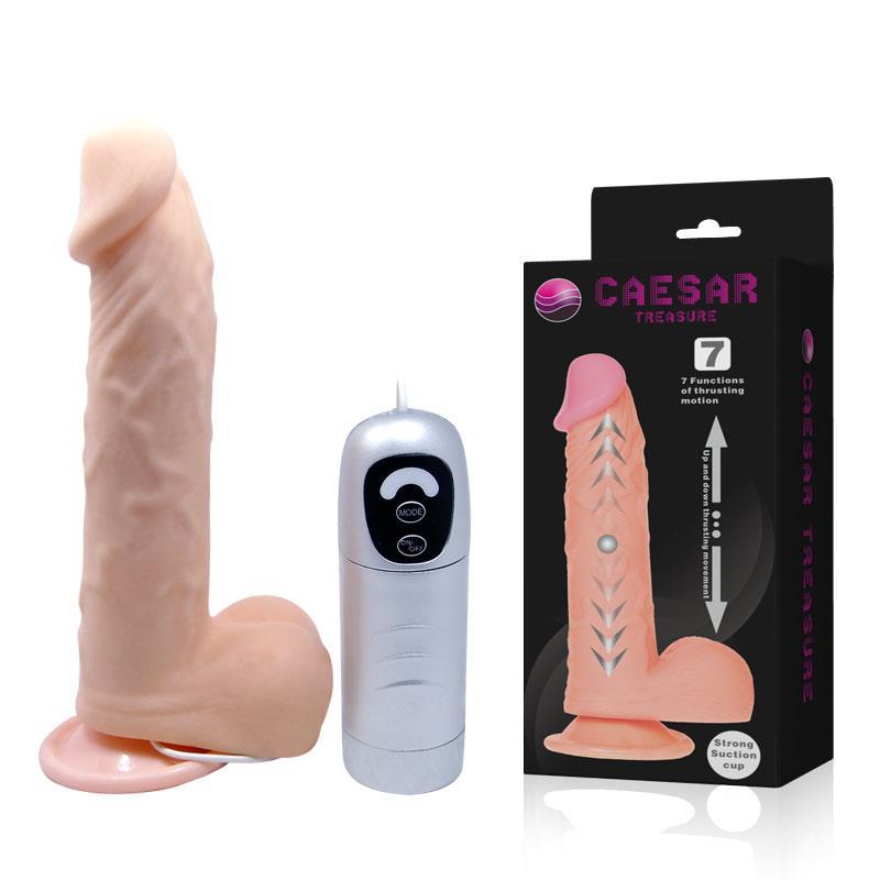 Vibrator realist Pretty Love Caesar Treasure 20 cm 7 funcții cu telecomandă