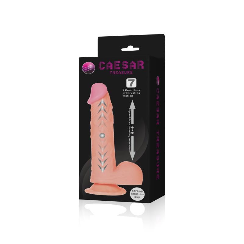 Vibrator realist Pretty Love Caesar Treasure 20 cm 7 funcții cu telecomandă