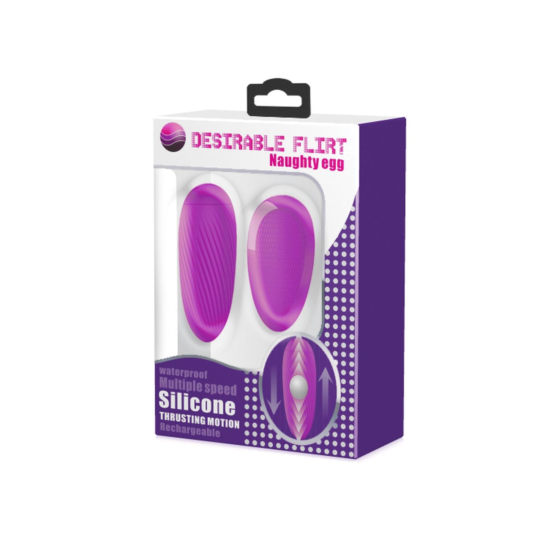 Ou vibrant Pretty Love Desirable Flirt cu acțiune de tracțiune