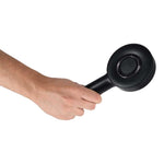 Perie de masaj pentru scalp, aplicator de ulei, USB, negru
