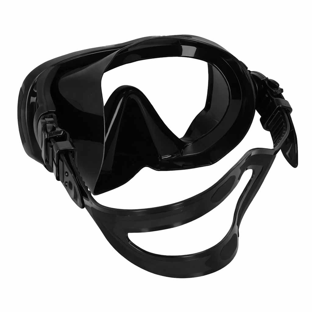 Mască de snorkeling, ochelari, tub, set snorkel, negru