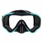 Mască de snorkeling, ochelari, tub, set de snorkel, albastru și negru