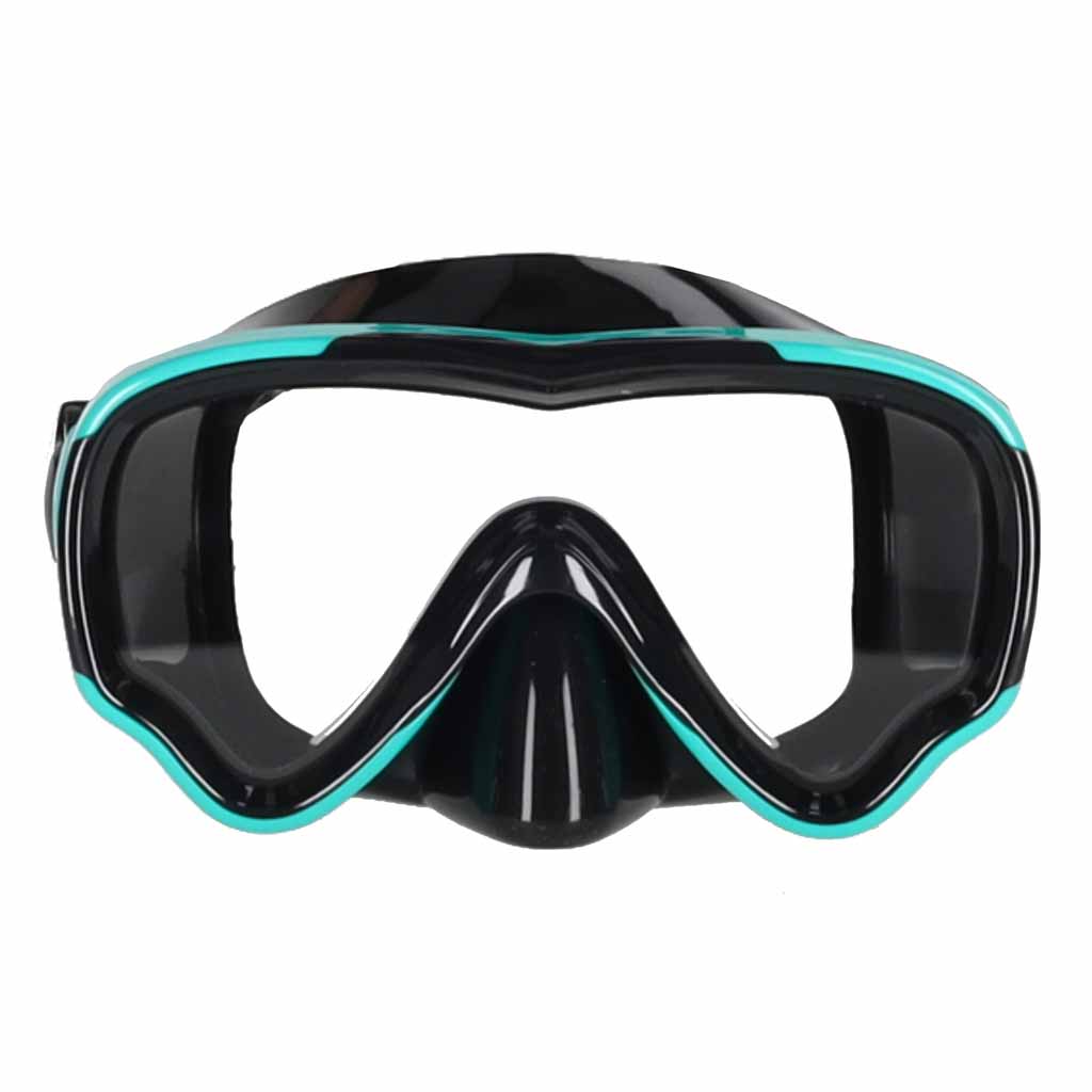 Mască de snorkeling, ochelari, tub, set de snorkel, albastru și negru