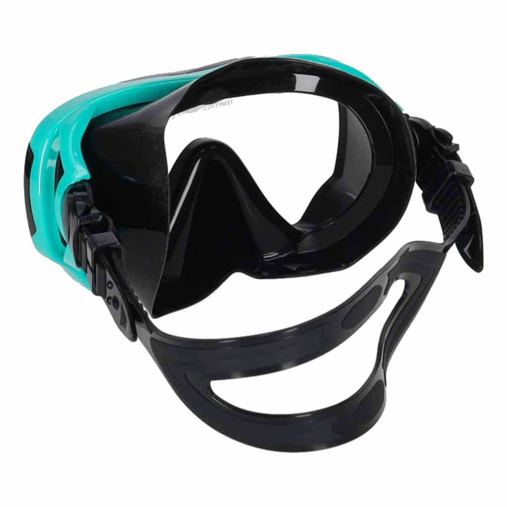 Mască de snorkeling, ochelari, tub, set de snorkel, albastru și negru