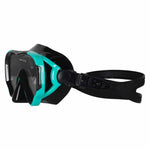 Mască de snorkeling, ochelari, tub, set de snorkel, albastru și negru