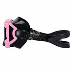 Mască de snorkeling, ochelari, tub, set de snorkel, roz și negru
