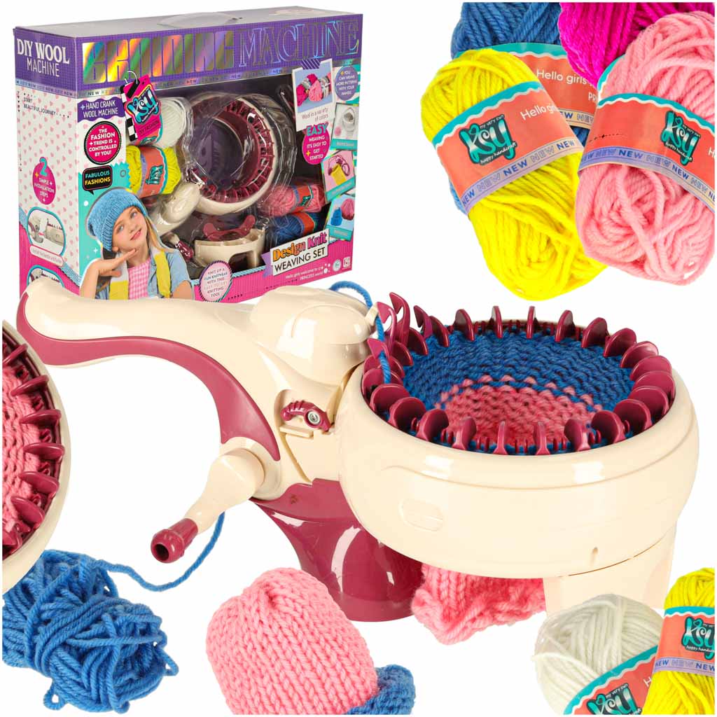 Kit de cusut pentru mașină de tricotat, tricotat în 5 culori de fire