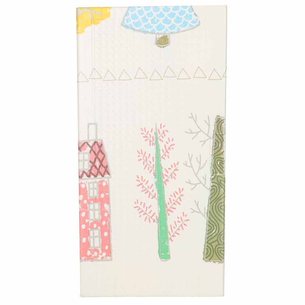 Covoraș educațional pliabil din spumă față-verso 150 x 200 cm, copaci, ursuleți de pluș