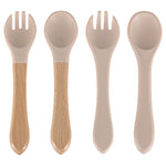 Set de 9 vase din silicon pentru copii, sugari, crab, bej