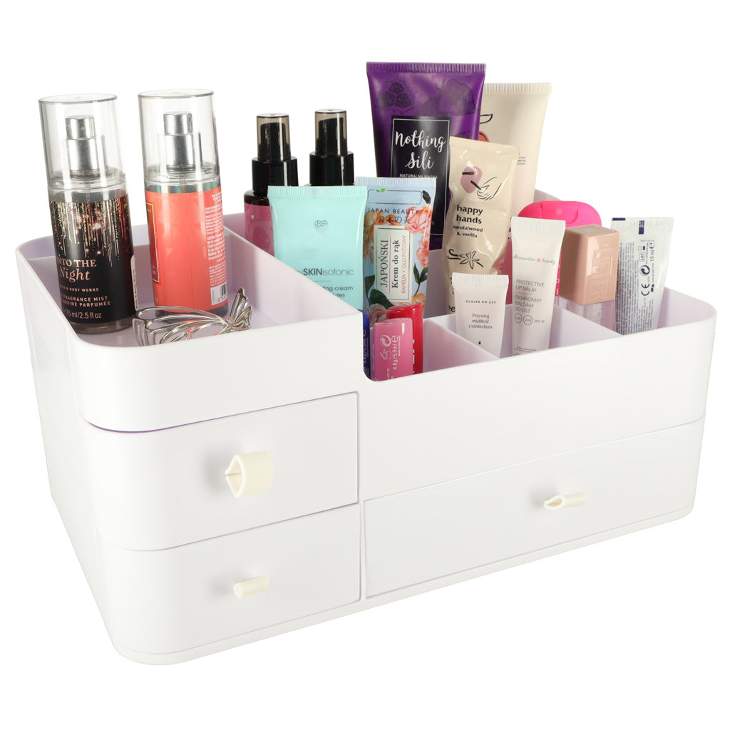 Organizator de cosmetice, cutie, recipient, cutie de bijuterii cu sertare, mare XXL