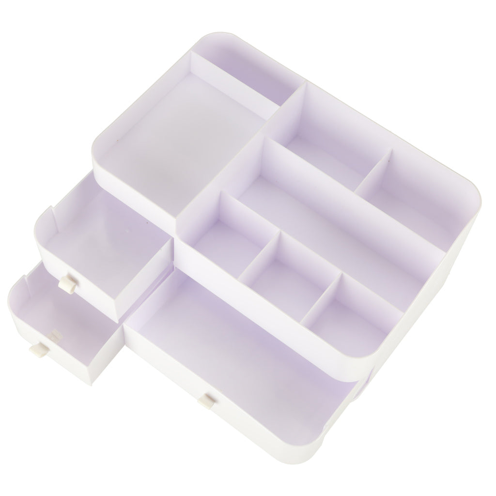 Organizator de cosmetice, cutie, recipient, cutie de bijuterii cu sertare, mare XXL