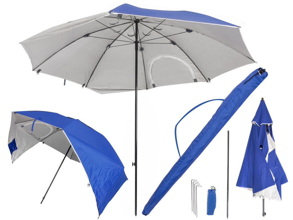 Cort de grădină pliabil, umbrelă de plajă, mare, XXL, 213 cm