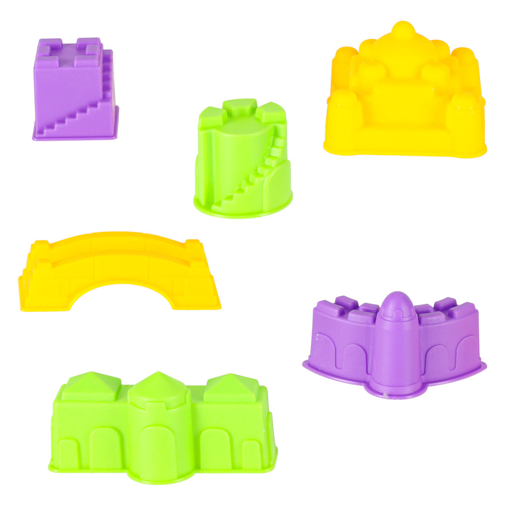 Nisip pentru copii 1100g castel vehicule matrițe figurine set creativ