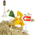 Nisip pentru copii 1100g castel vehicule matrițe figurine set creativ