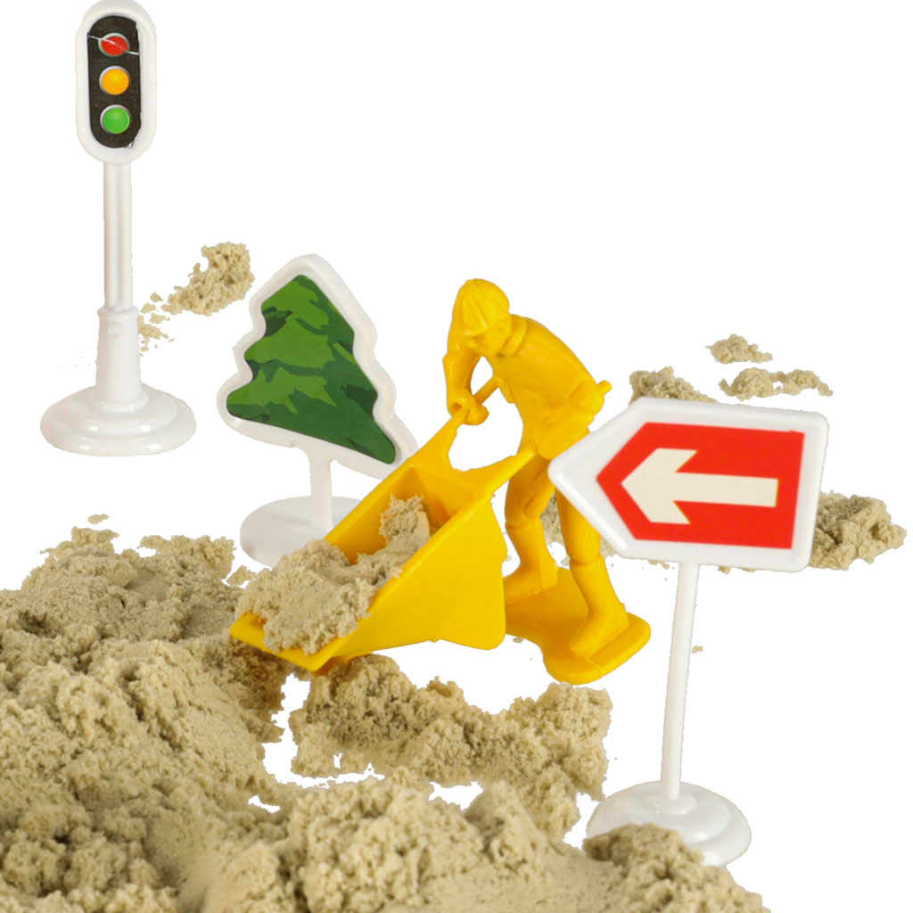 Nisip pentru copii 1100g castel vehicule matrițe figurine set creativ