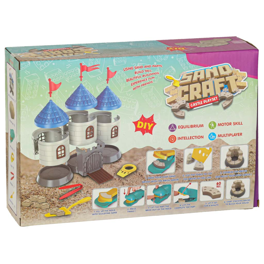 Set creativ castel de nisip pentru copii 750g