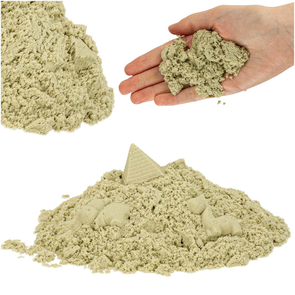 Nisip senzorial pentru copii 1 kg la pungă, bej natural