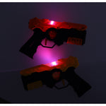 Pistol laser paintball x 2 + țintă interactivă x 2 ETICHETĂ LASER