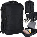 Rucsac turistic cabină călătorie bagaj de mână negru 45 x 30 cm